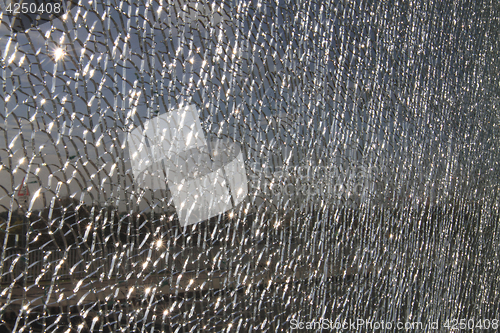 Image of damaged glass texture