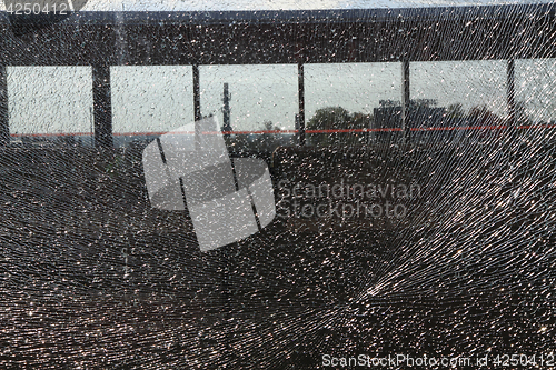 Image of damaged glass texture