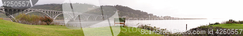 Image of Rogue River Bridge Curry County Gold Beach Oregon Waterfront Ben