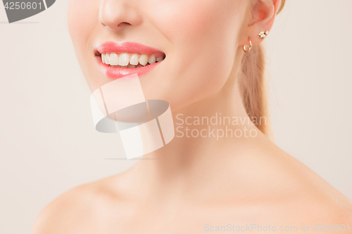 Image of Beautiful Girl face. Perfect skin
