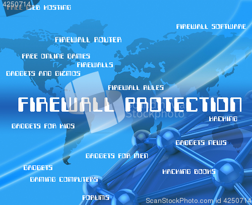 Image of Firewall Protection Represents No Access And Encrypt
