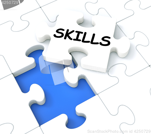 Image of Skills Puzzle Shows Aptitudes And Talents