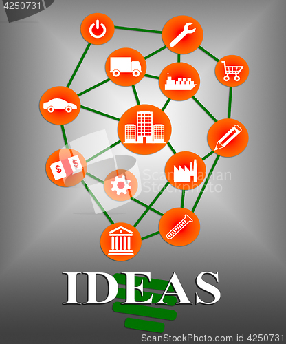 Image of Ideas Icon Indicates Considerations Contemplating And Innovation