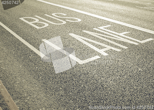 Image of Vintage looking Bus lane