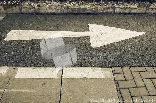 Image of Vintage looking Arrow sign