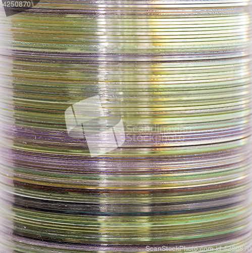 Image of Stack of compact discs