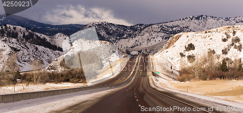 Image of Highway Approaches South Fork River Crossing Utah