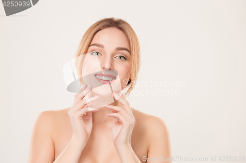 Image of Beautiful Girl face. Perfect skin