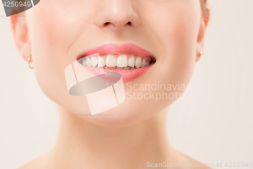 Image of Beautiful Girl face. Perfect skin