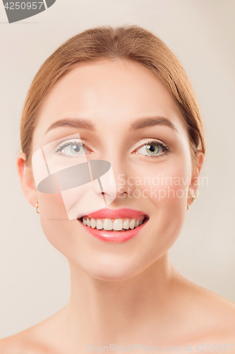 Image of Beautiful Girl face. Perfect skin