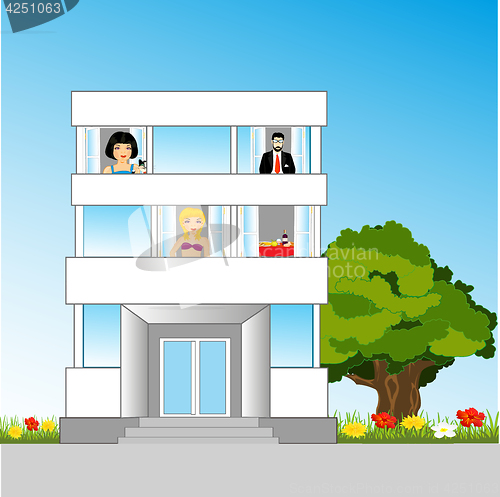 Image of House and occupant