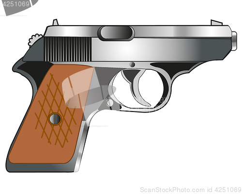 Image of Weapon gun on white