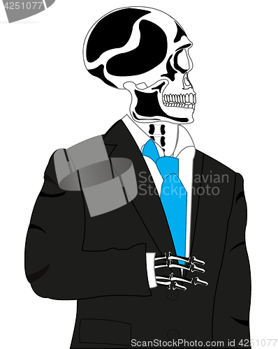 Image of Skeleton in suit