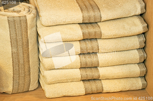Image of Beige towels