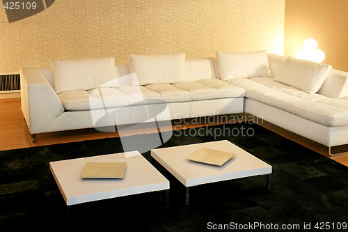 Image of Big white couch