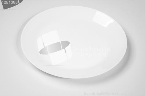 Image of empty white plate
