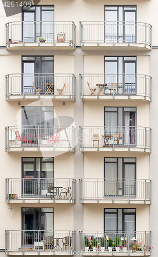 Image of New building with balconies