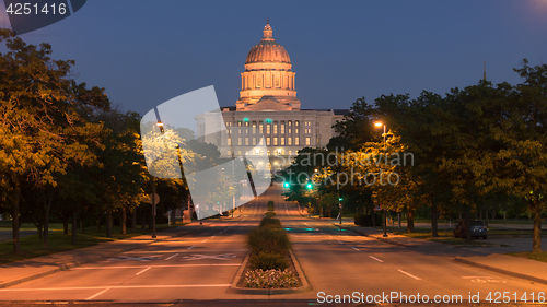 Image of Street View Jefferson City Missouri State Capital Building