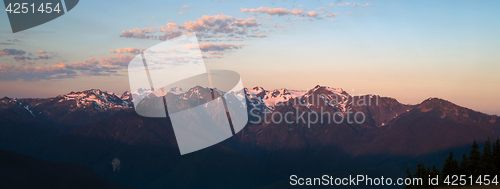 Image of Olympic Mountains National Park Sunrise Hurricane Ridge