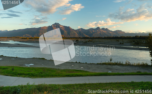 Image of Mantanuska River Lazy Mountain Chugach Range Palmer Alaska
