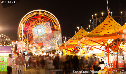 Image of State Fair Carnival Midway Games Rides Ferris Wheel