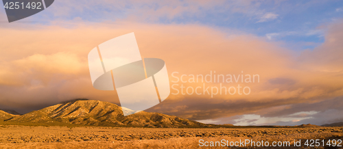 Image of Cloudscape Over Hillsdie Sunset Orange Glow