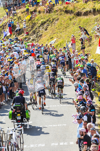 Image of The Peloton in Mountains - Tour de France 2016