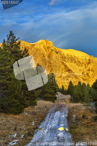 Image of Sunset on a Mountain Path