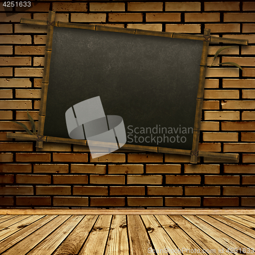 Image of bamboo blackboard