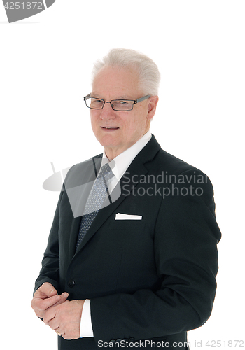 Image of Portrait of handsome senior businessman.