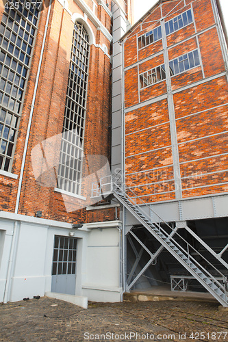 Image of Brick building, lisbon, portugal