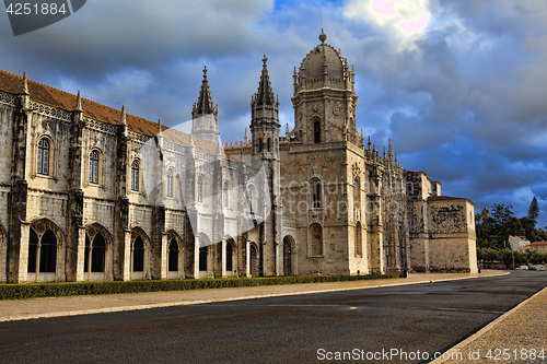 Image of Jeronimo monastery in lisbon, portugal . unesco world heritage s