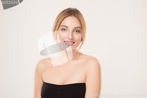 Image of Beautiful Girl face. Perfect skin