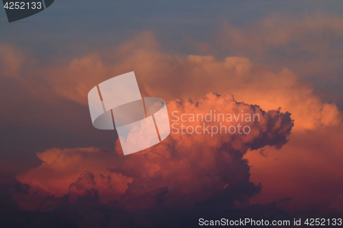 Image of Clouds Reflecting Sunrise