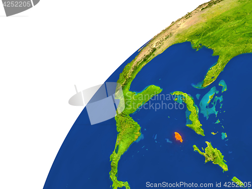 Image of Country of Jamaica satellite view