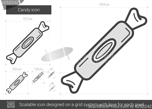 Image of Candy line icon.