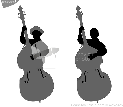 Image of Boy contrabassist