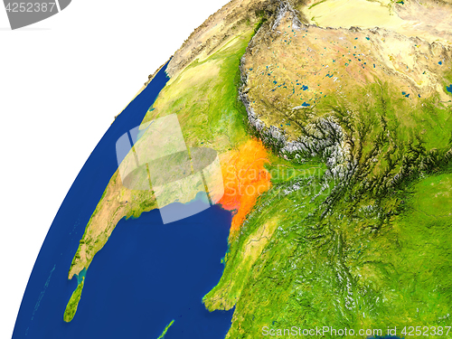 Image of Country of Bangladesh satellite view