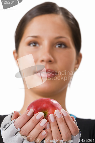 Image of Offering an apple