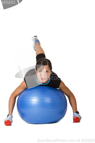 Image of Girl exercising