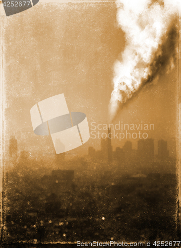 Image of air pollution from old factory