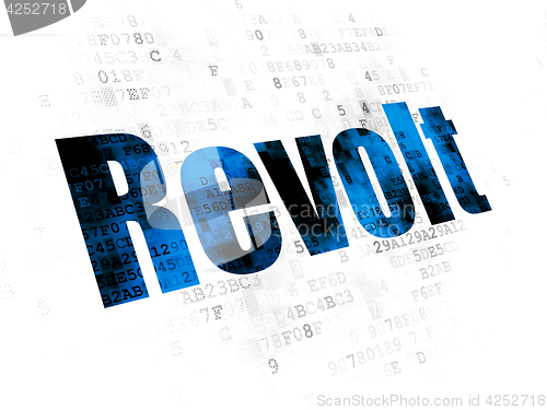 Image of Politics concept: Revolt on Digital background