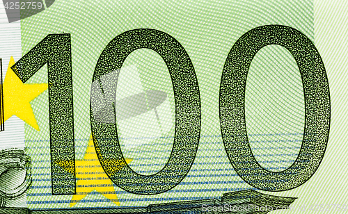 Image of one hundred euro close-up