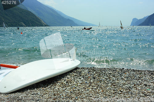 Image of Surf board on Garda coast