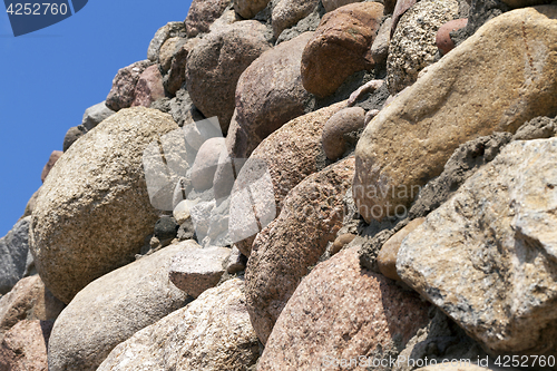 Image of part of the wall of the building