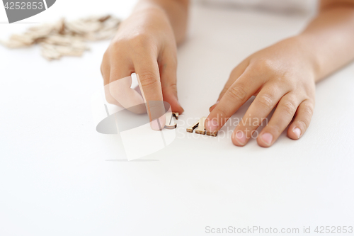 Image of Wooden puzzle.