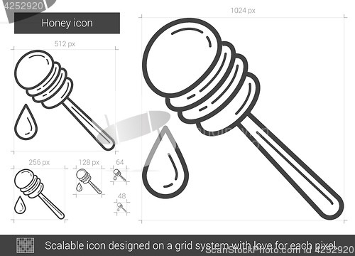 Image of Honey line icon.