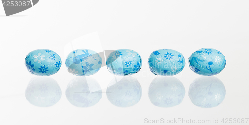 Image of Chocolate Easter eggs, isolated