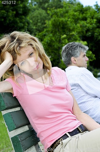 Image of Mature couple having relationship problems