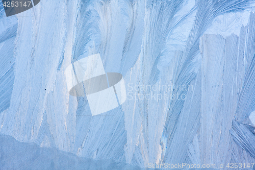 Image of blue ice natural background